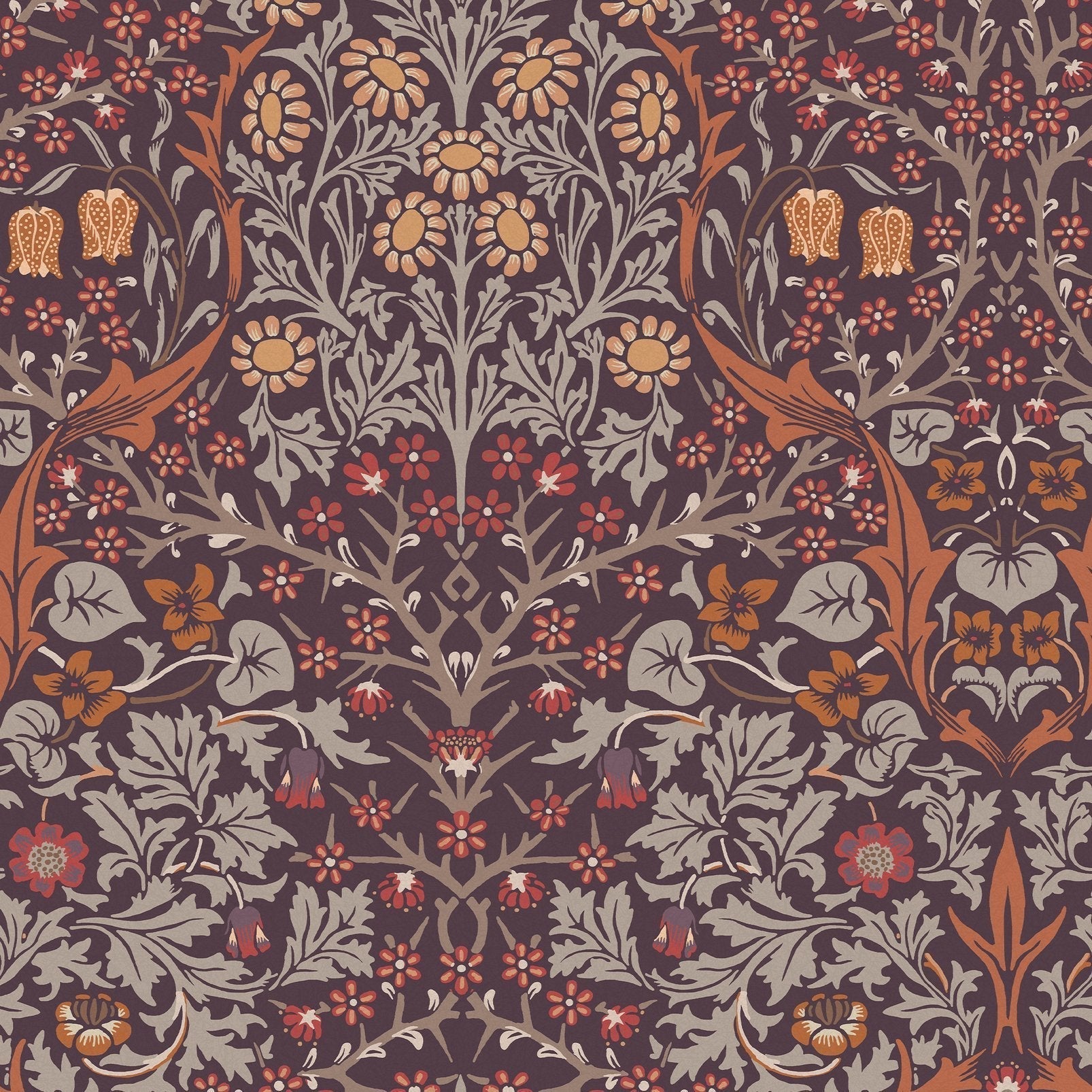 Blackthorn Wallpaper - Plum - William Morris AH