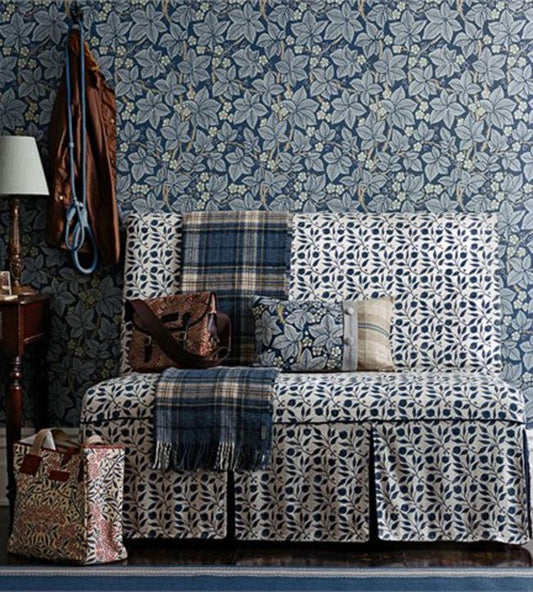 Bramble Wallpaper - Indigo - 214695 - Morris & Co