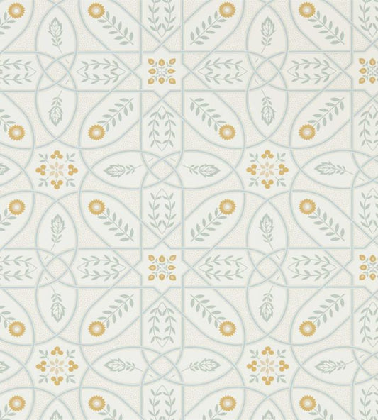 Brophy Trellis Wallpaper - Ivory Sage - 216700 - Morris & Co