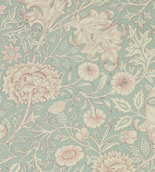 Double Bough Wallpaper - Teal Rose - 216680 - Morris & Co