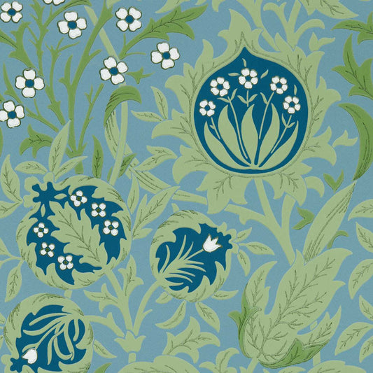 Elmcote Wallpaper - Dearle Blue - 217200 - Morris & Co