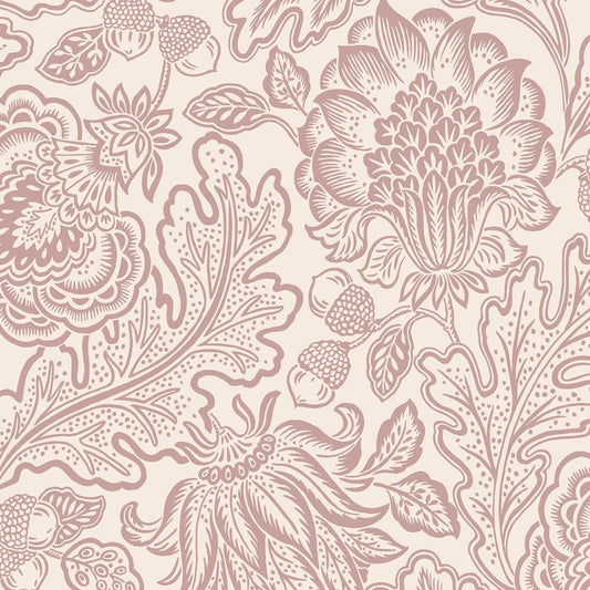 Fernhurst Floral Trail Wallpaper - Pink - Belgravia