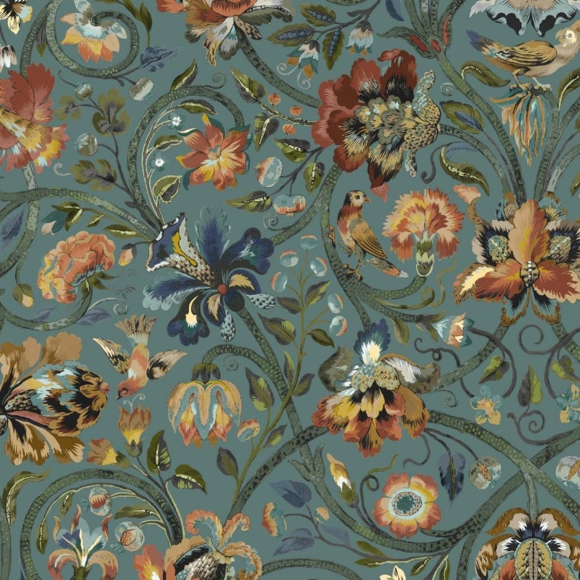 GAIA Wallpaper - Prussian-Blue - House of Hackney