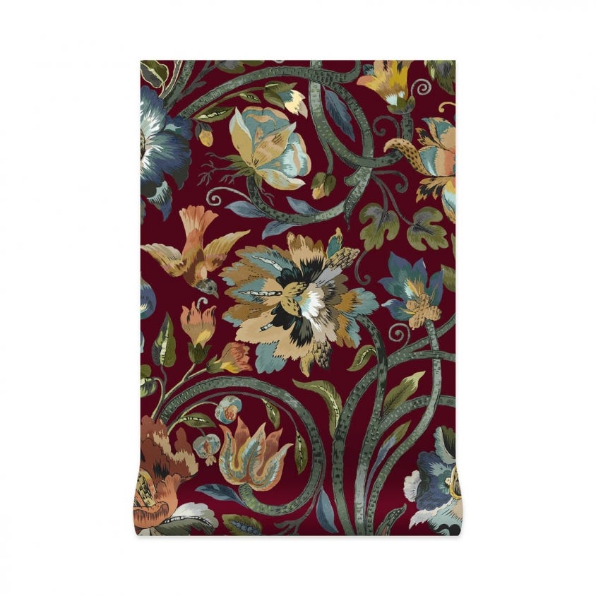 GAIA Wallpaper - Vermillion - House of Hackney