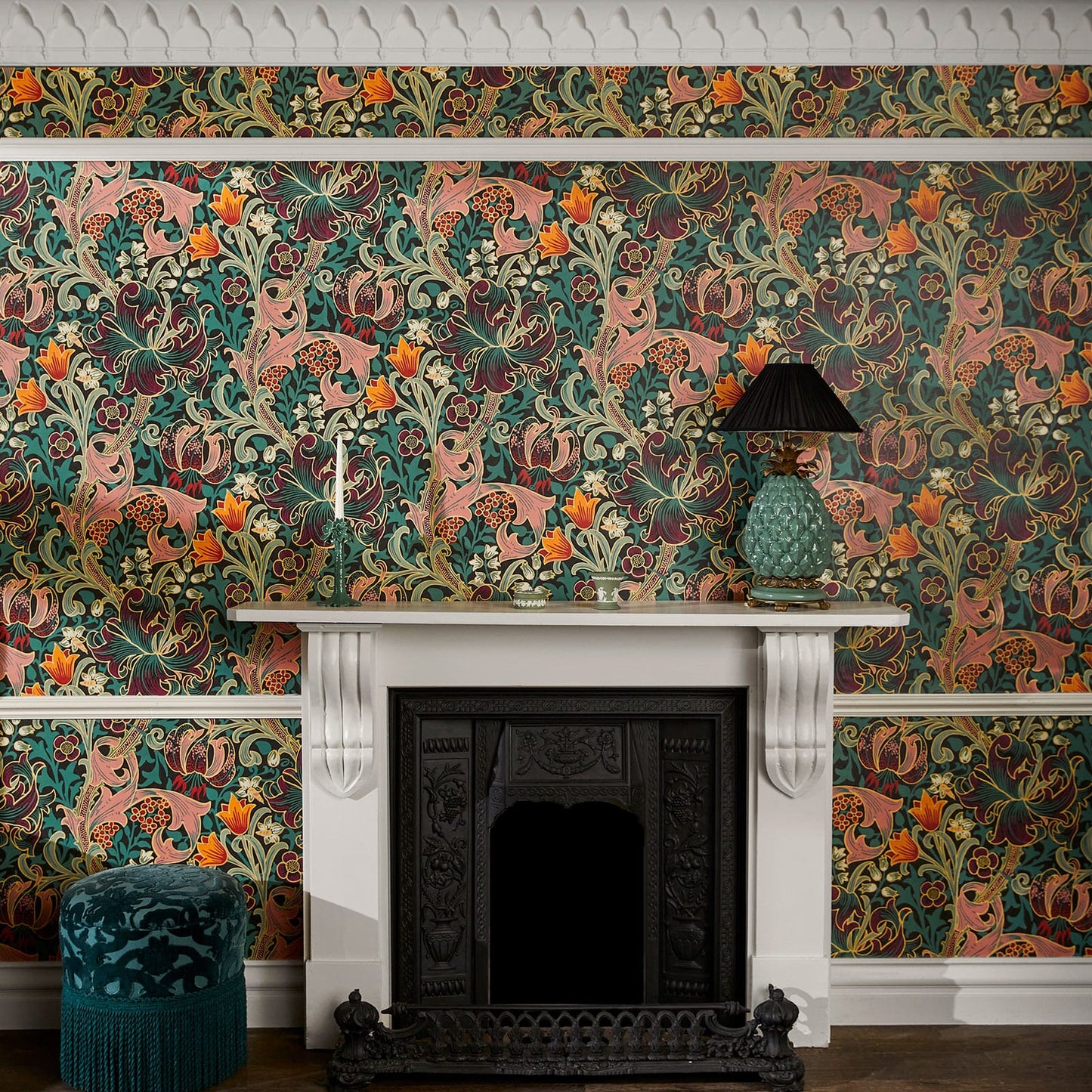 Golden Lily Wallpaper - Apatite - House of Hackney