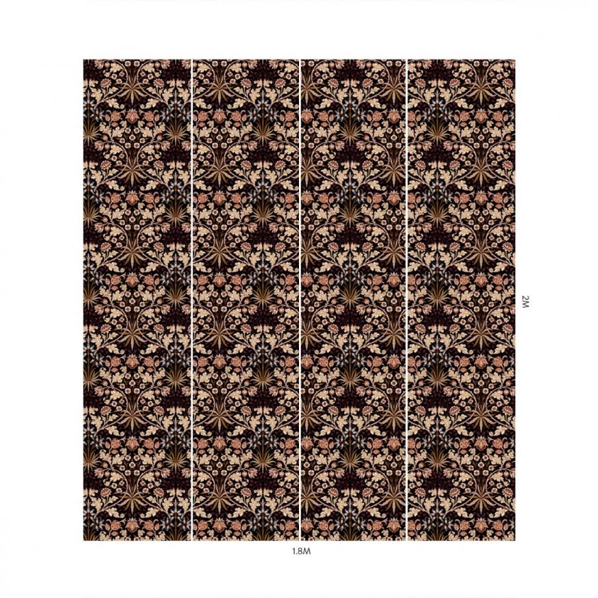 HYACINTH Wallpaper - Black - House of Hackney