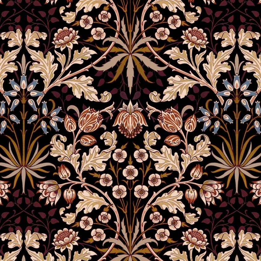 HYACINTH Wallpaper - Black - House of Hackney