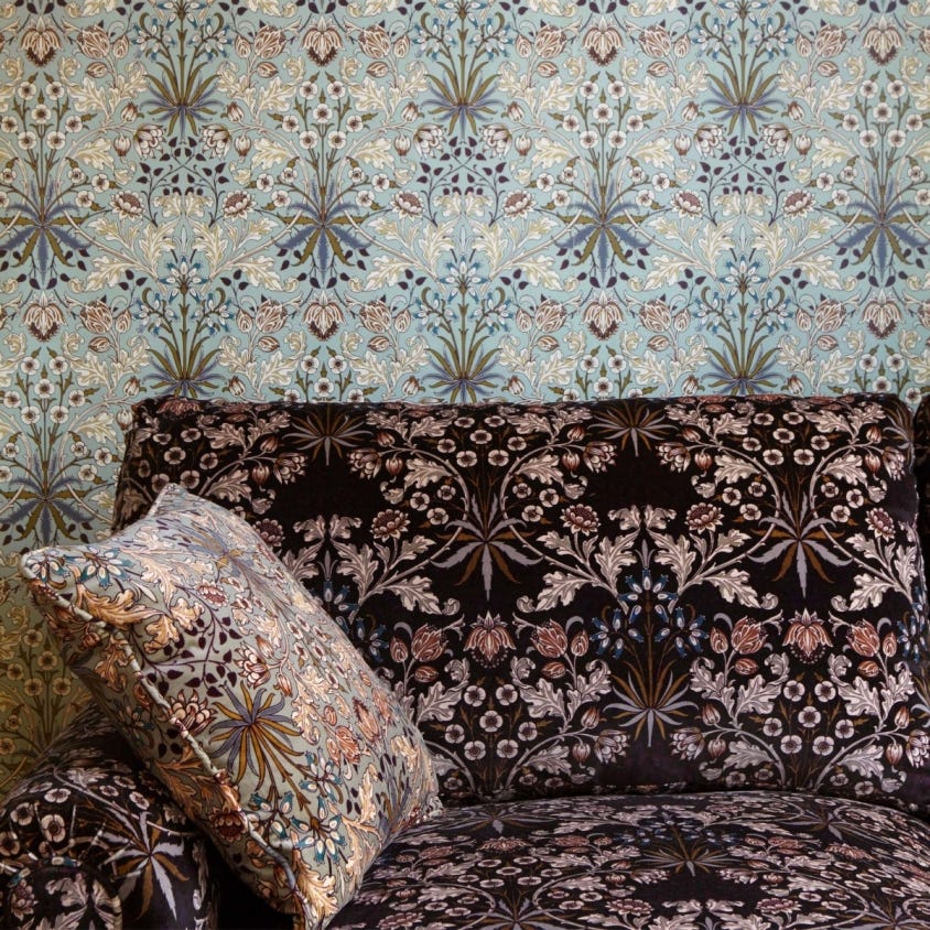 HYACINTH Wallpaper - Dove-Grey - House of Hackney