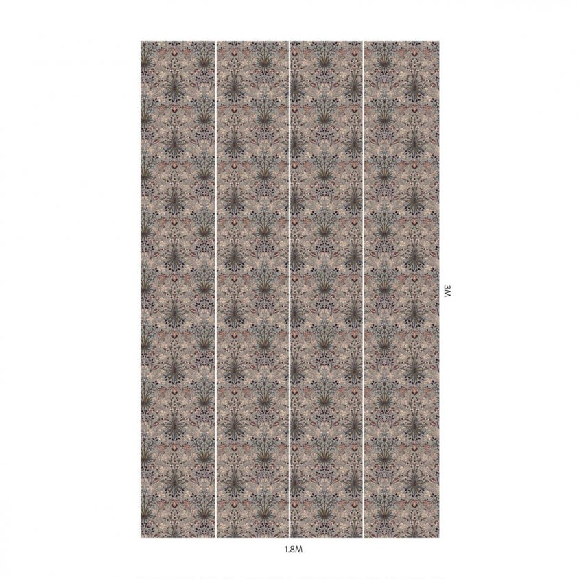 HYACINTH Wallpaper - Dove-Grey - House of Hackney