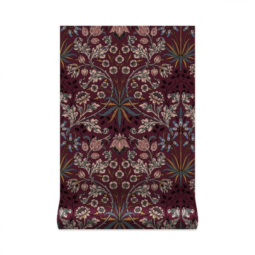 HYACINTH Wallpaper - Mulberry - House of Hackney