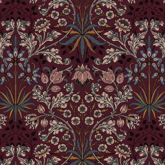 HYACINTH Wallpaper - Mulberry - House of Hackney