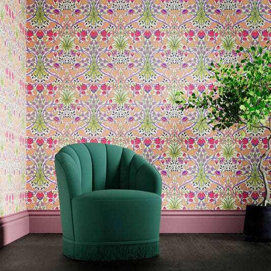 Hyacinth Wallpaper - Cosmo Pink - 510008 - Morris & Co