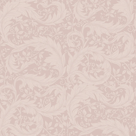 Enchanted Leaf Wallpaper - Vintage Rose - LAN100010