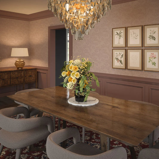 Enchanted Leaf Wallpaper - Vintage Rose - LAN100010