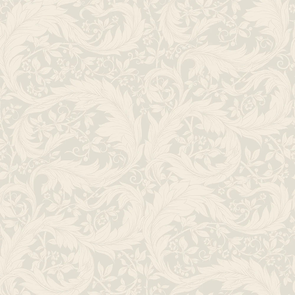 Enchanted Leaf Wallpaper - Vintage Cream - LAN100012