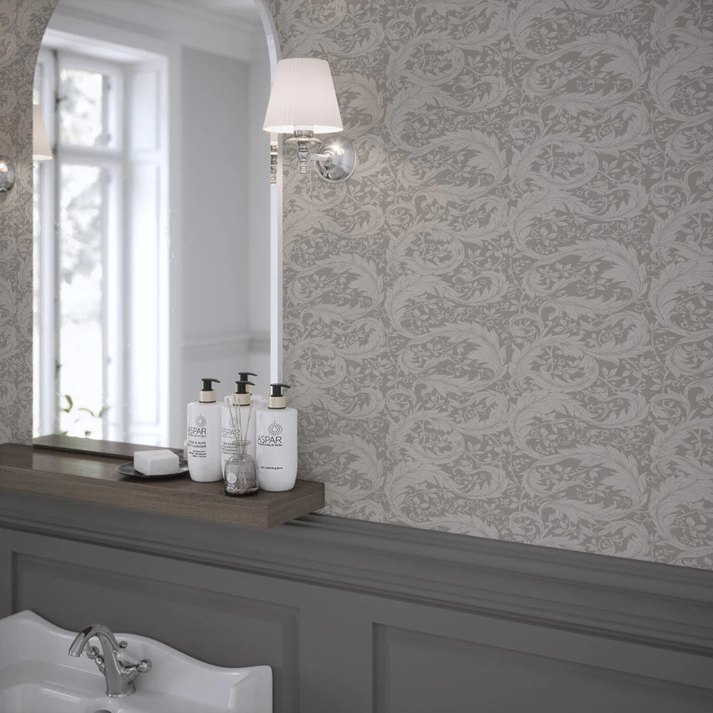 Enchanted Leaf Wallpaper - Earl Grey - LAN100015