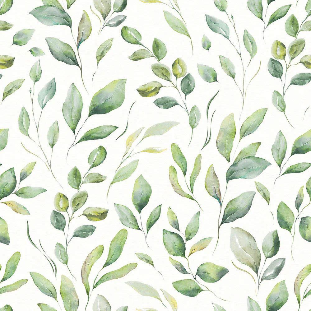 Fallen Foliage Wallpaper - Spring Greens - LAN100043
