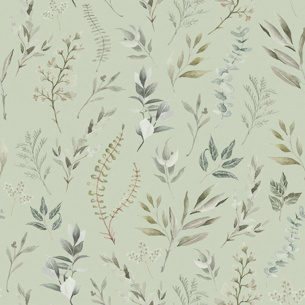 Countryside Trail Wallpaper - Shades of Green - LAN100046