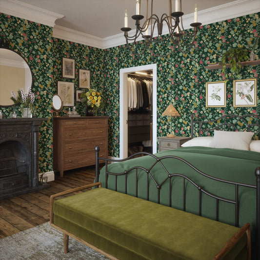 Forgotten Fruit Wallpaper - Guava and Ochre on Castleton Green - LAN100065