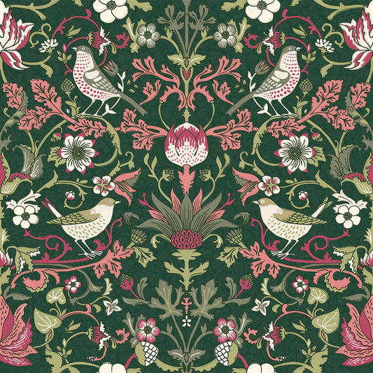 Garden Visitors Wallpaper - Guava on Castleton Green - LAN100083