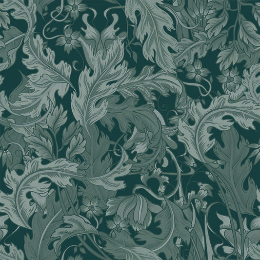 Jard Wallpaper - Juniper and Rustic Green - LAN100177