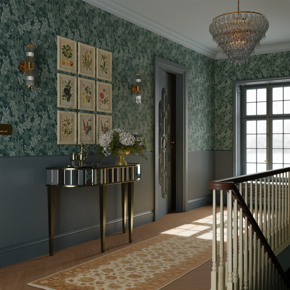 Jard Wallpaper - Juniper and Rustic Green - LAN100177