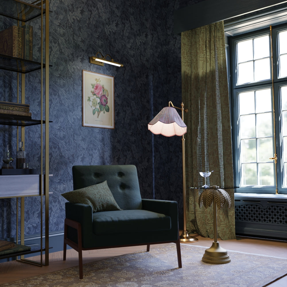 Jard Wallpaper - Navy and Mineral - LAN100179