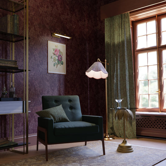 Jard Wallpaper - Shades of Bordeaux - LAN100180