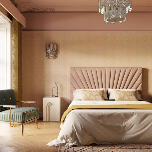 Gatsby Wallpaper - Blush and Vintage Gold - LAN100199