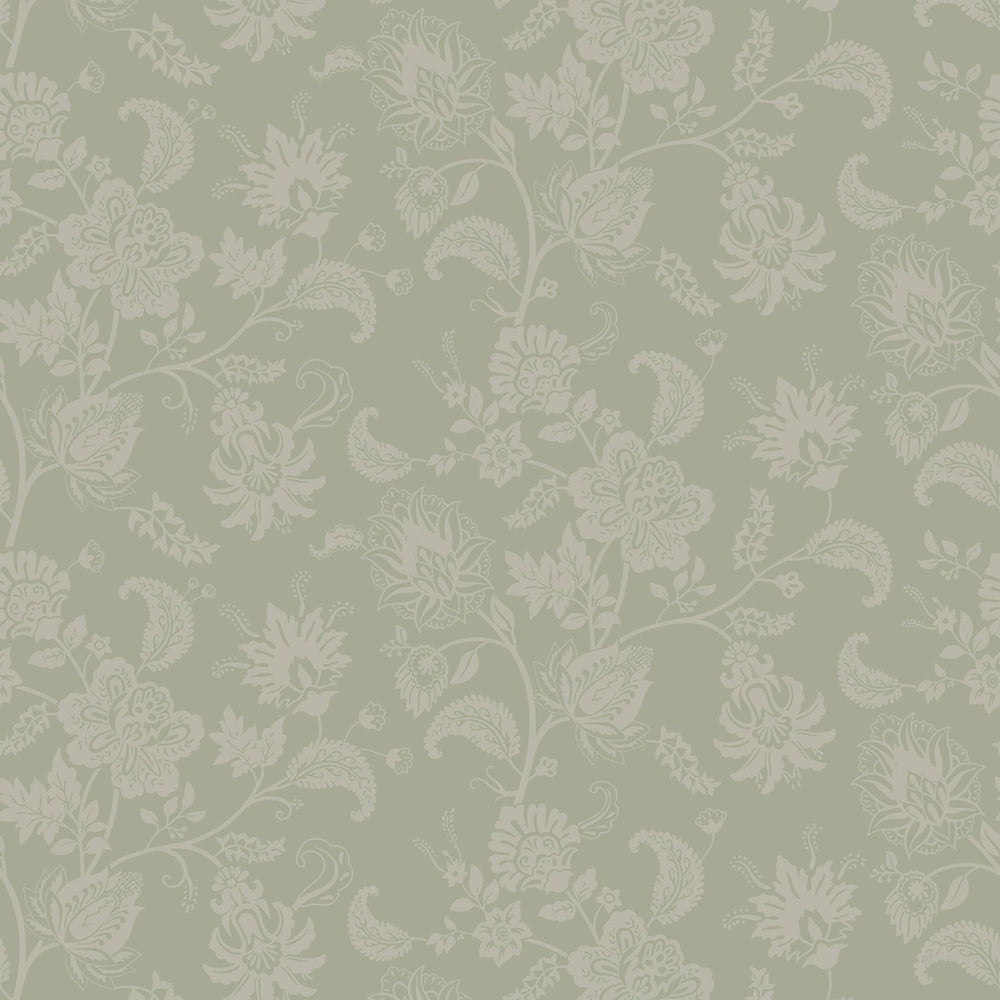 Balmoral Baroque Wallpaper - Warm Grey - LAN100211