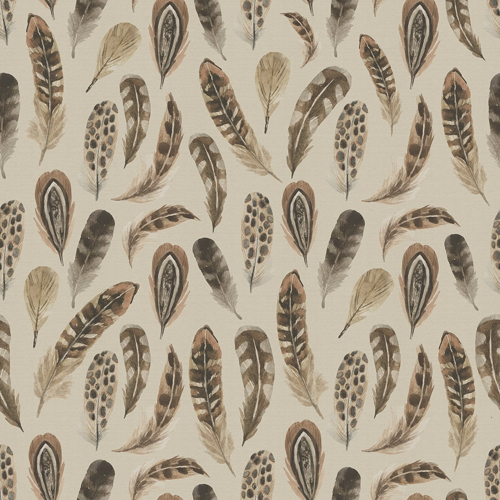 Birds of a Feather Wallpaper - Rural Tones on Vintage Cream - LAN100216