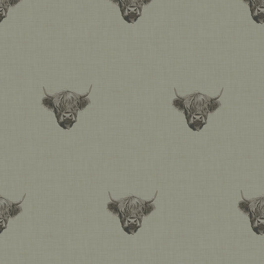 Heilan Coo Wallpaper - Warm Grey - LAN100237