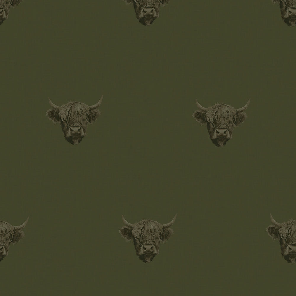 Heilan Coo Wallpaper - Gentleman Green - LAN100239