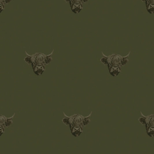 Heilan Coo Wallpaper - Gentleman Green - LAN100239