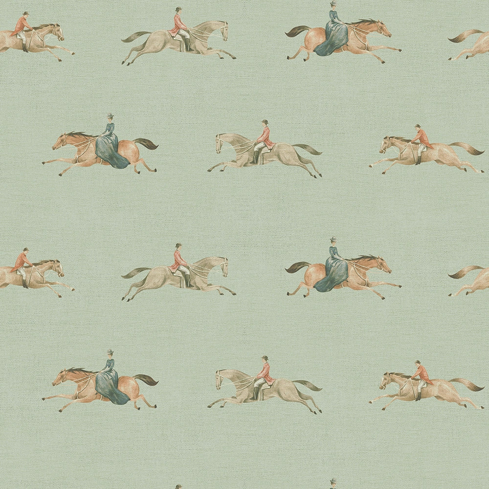 At The Races Wallpaper - Laurel Green - LAN100248