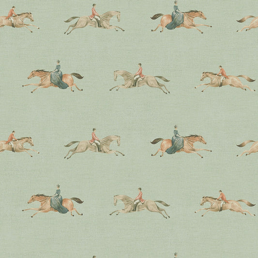At The Races Wallpaper - Laurel Green - LAN100248