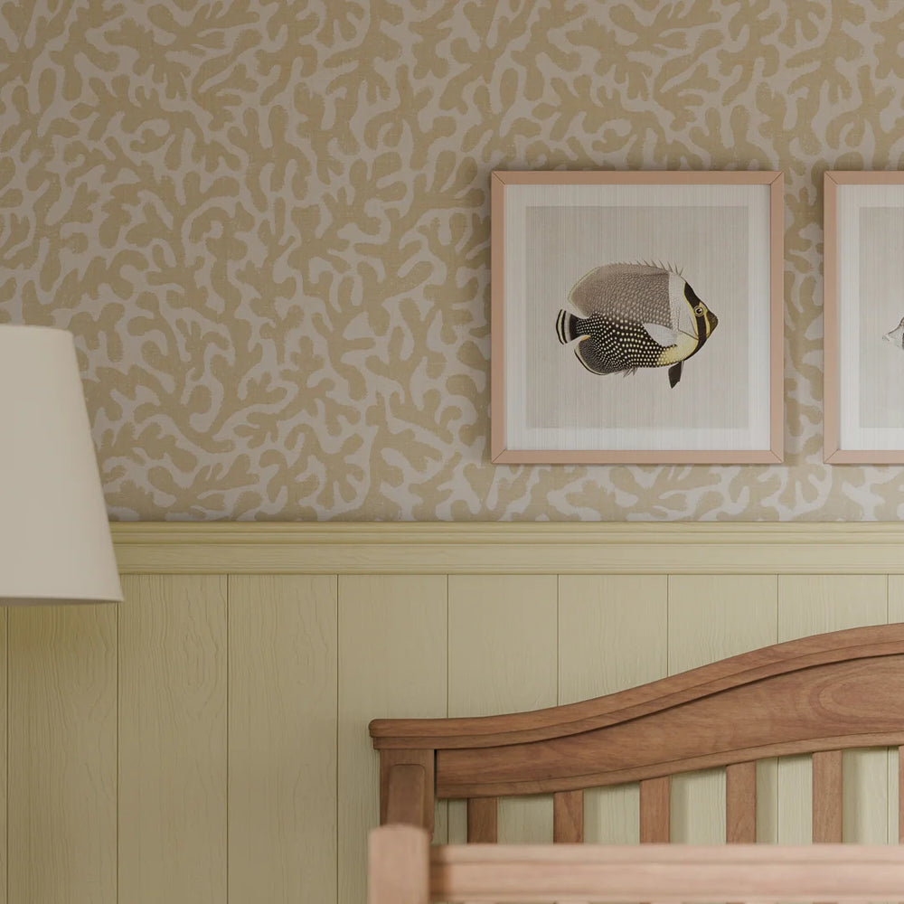 Coral Cove Wallpaper - Antique Gold - LAN100281