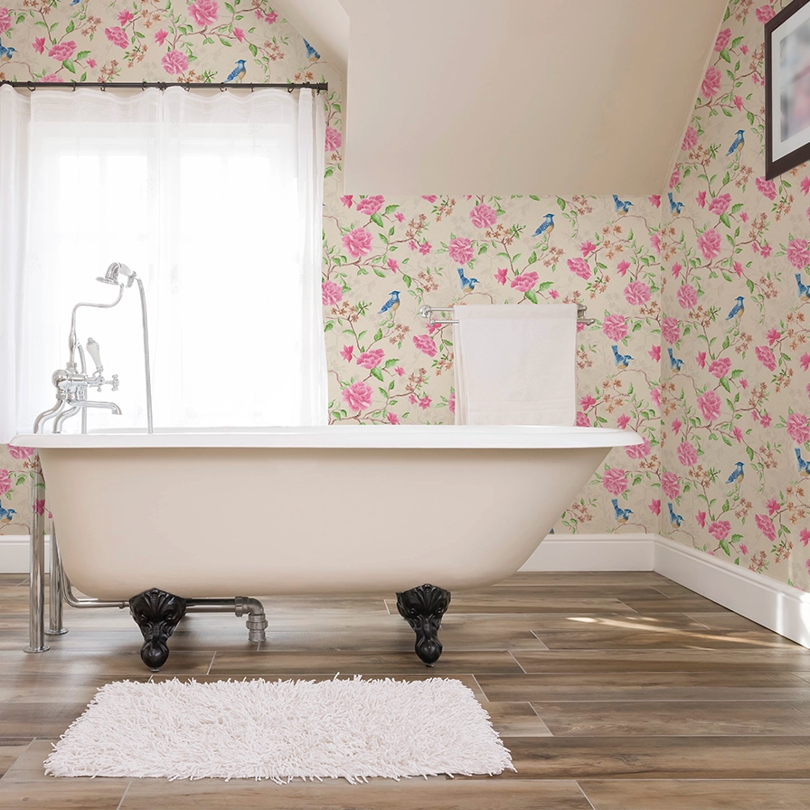 Blossoming Birdsong Wallpaper - Vintage Cream - LAN100388