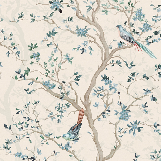 Branches and Birdsong Wallpaper - Vintage Cream - LAN100403