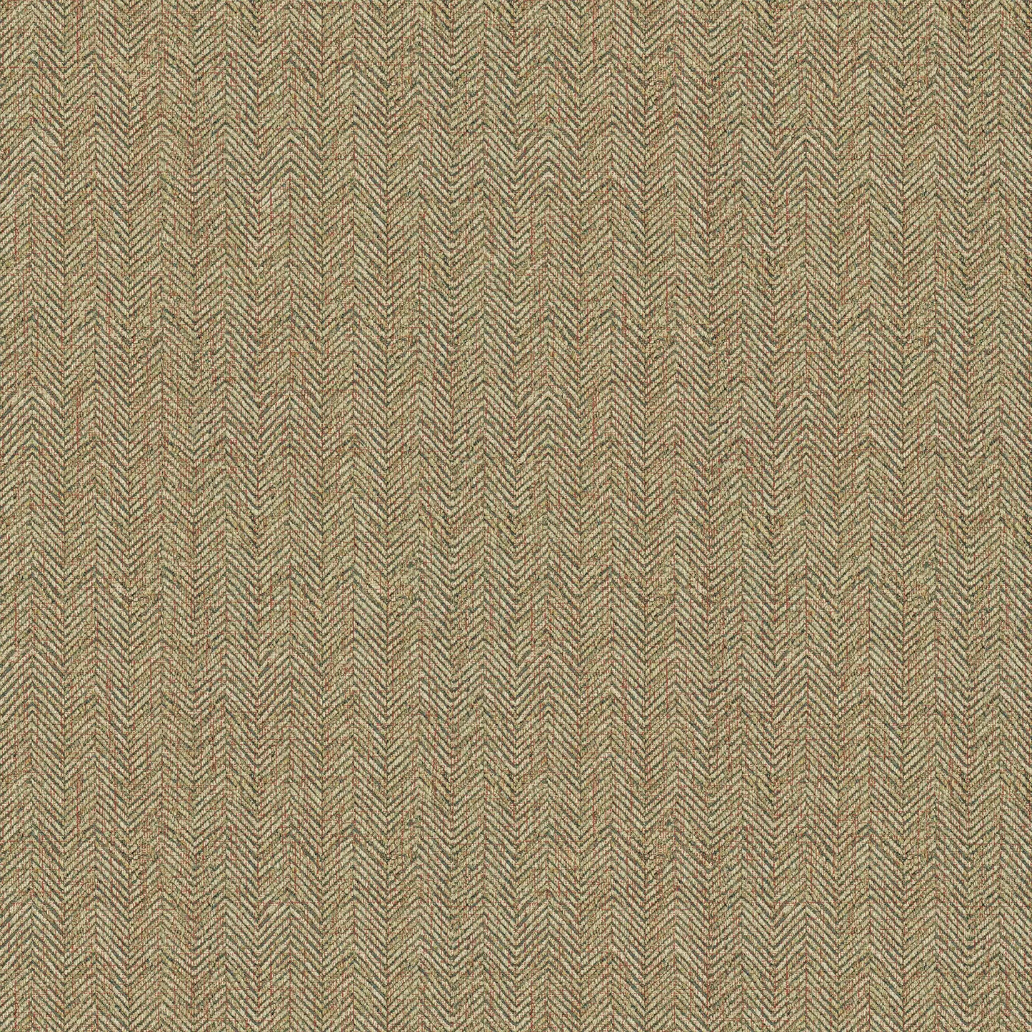 Royal Herringbone Wallpaper - Light Bracken Green - LAN100483