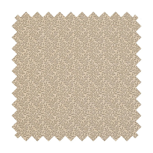Lily Leaves Tapestry Fabric - Taupe - Hines of Oxford
