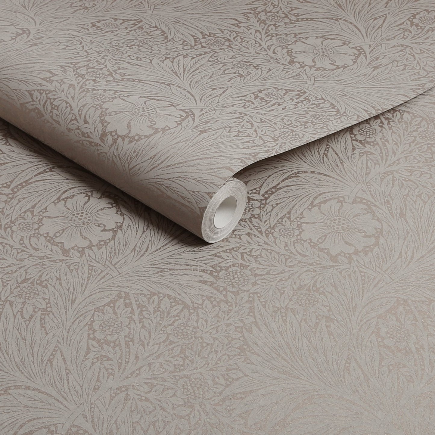 Marigold Fibrous Wallpaper - Neutral - William Morris AH