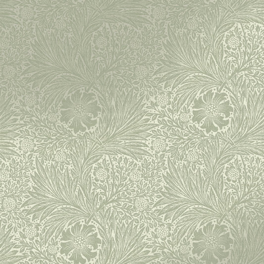Marigold Fibrous Wallpaper - Sage - William Morris AH