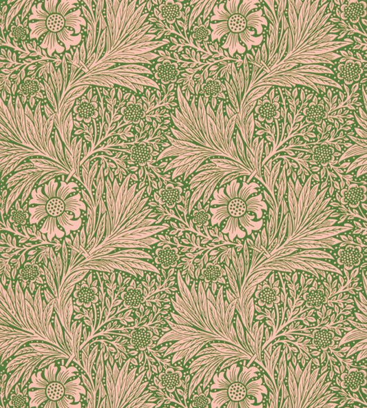 Marigold Wallpaper - Pink/Olive - 216953 - Morris & Co