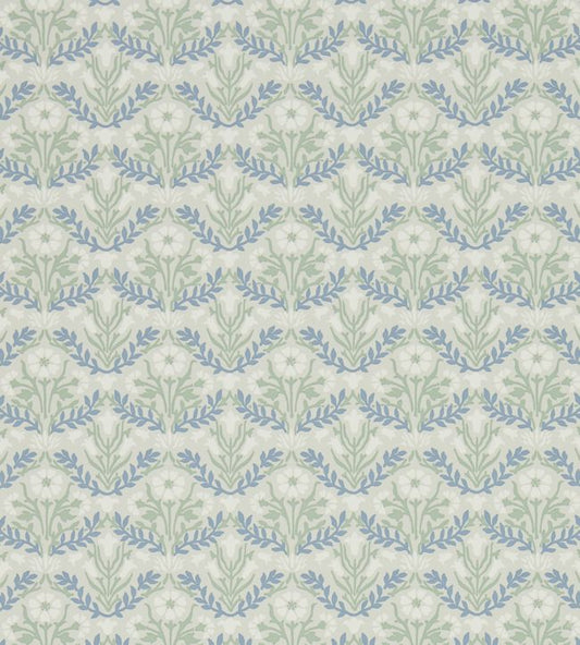 Morris Bellflowers Wallpaper - Grey/Fennel - 216435 - Morris & Co