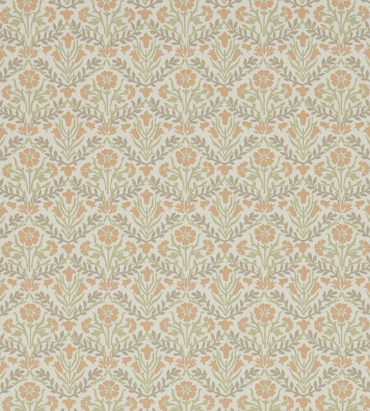 Morris Bellflowers Wallpaper - Saffron/Olive - 216438 - Morris & Co