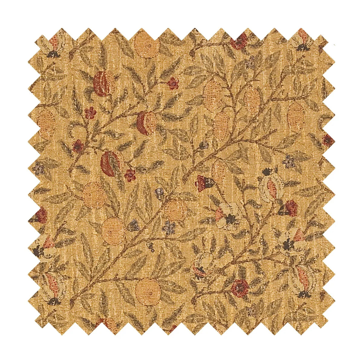 Morris Fruit Tapestry Fabric - Sand - Hines of Oxford