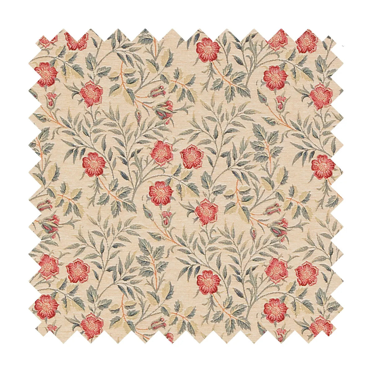 Morris Pimpernel Tapestry Fabric - Pink - Hines of Oxford