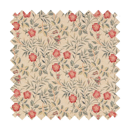 Morris Pimpernel Tapestry Fabric - Pink - Hines of Oxford