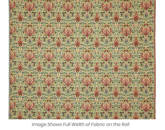 Morris Snakeshead Tapestry Fabric - Green - Hines of Oxford